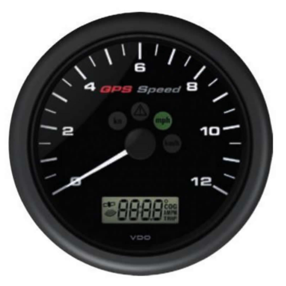 Marine VDO ViewLine GPS Speedometer Gauges 0-12 kn Black 110 mm
